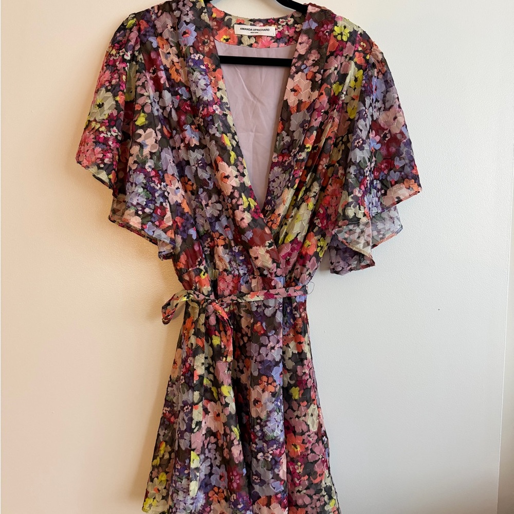 Floral Wrap Dress - Multi-Color